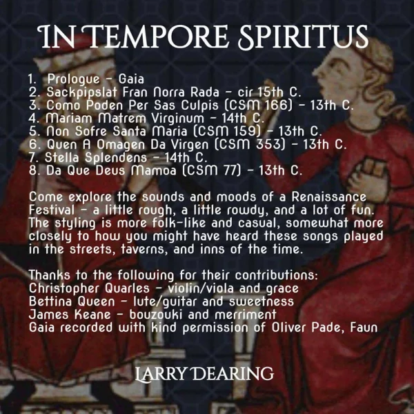 In Tempore Spiritus [Back Cover]- Larry Dearing